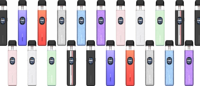 Différents coloris du pod Vaporesso XROS 5